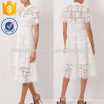 Nouvelle Mode Hors Blanc Floral Treillis Dessiné Dress Fabrication En Gros Mode Femmes Vêtements (TA5284D)